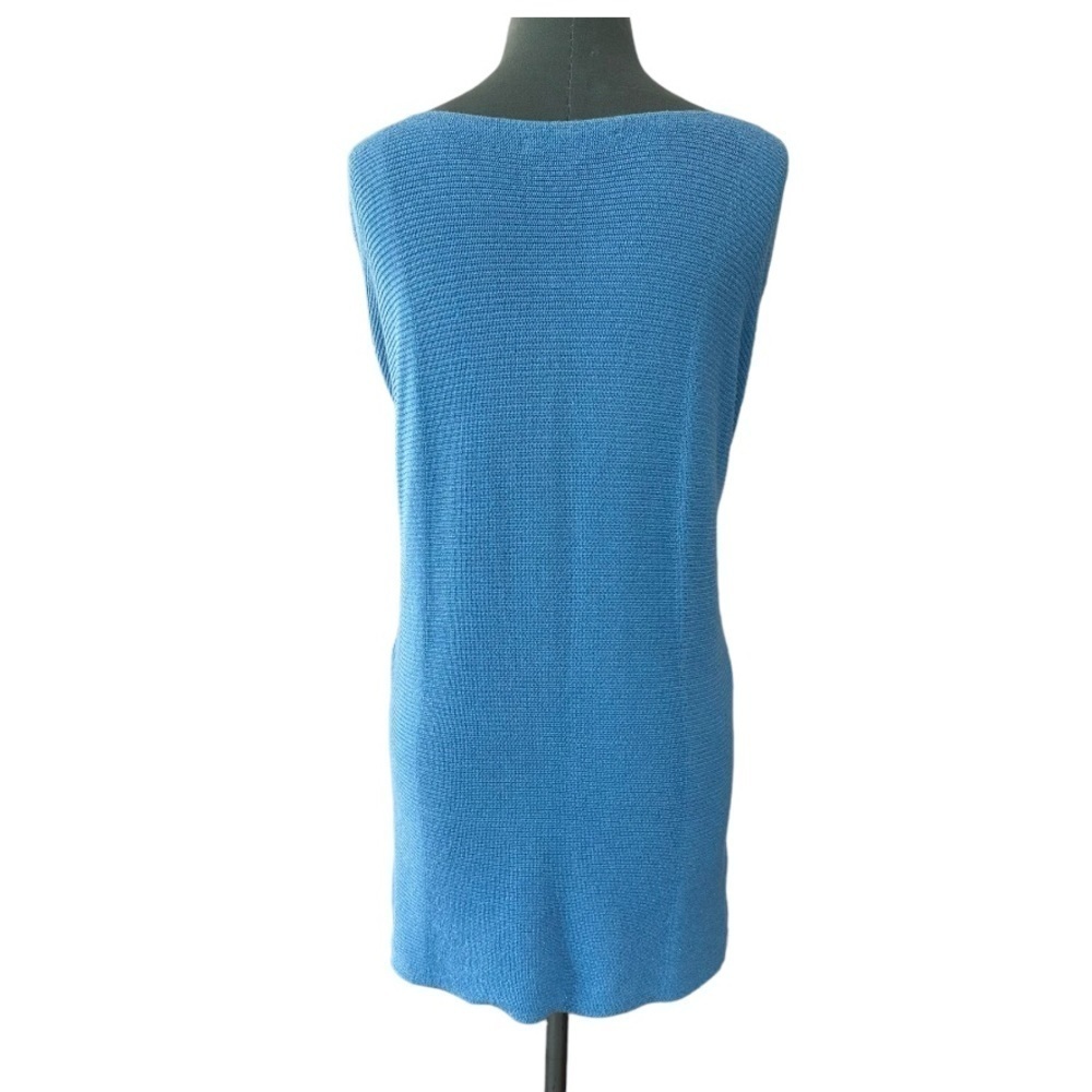 Tommy Bahama Blue and Silver Relaxed Fit Pullover Sweater - Picture 4 of 6